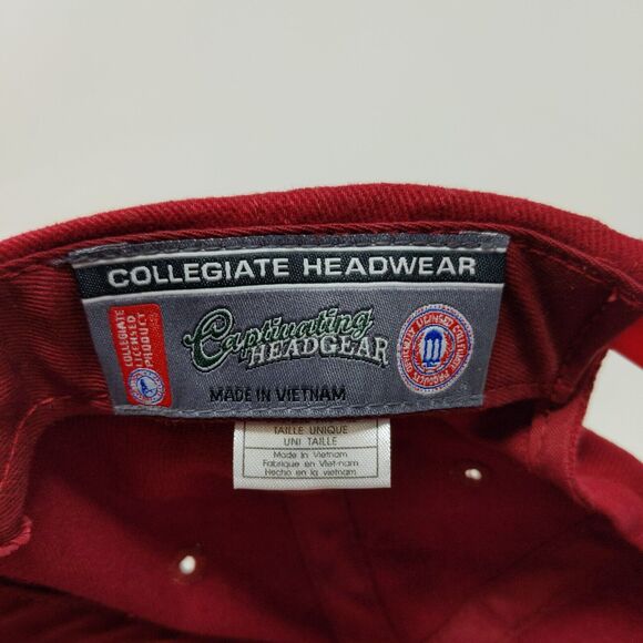 Captivating Headwear Men's Snapback Hat Red OSFA Embroidered IU Hoosiers Logo - Picture 12 of 13